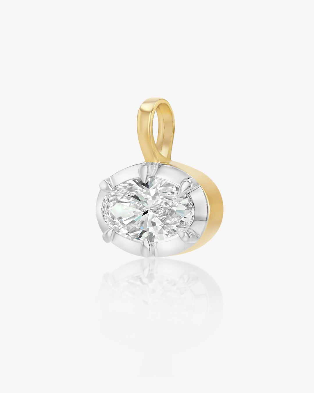 Helena East-West Oval Pendant