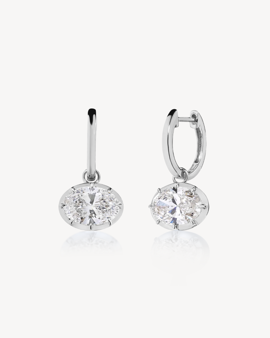 Helena Oval Drop Earrings