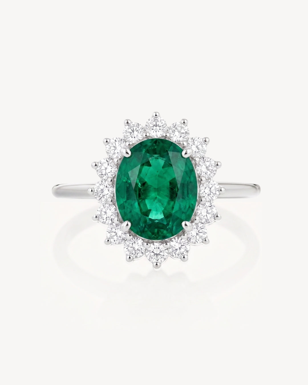Sunshine Daisy Ring in Emerald