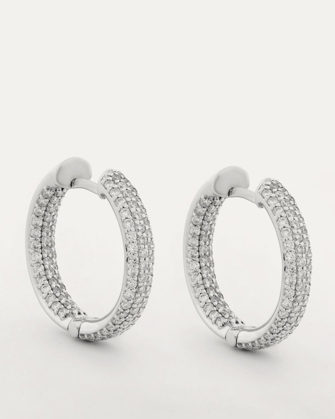 Diamond Pavé Hoops