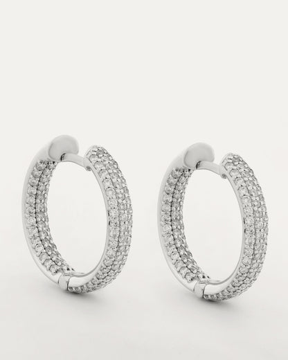 Diamond Pavé Hoops
