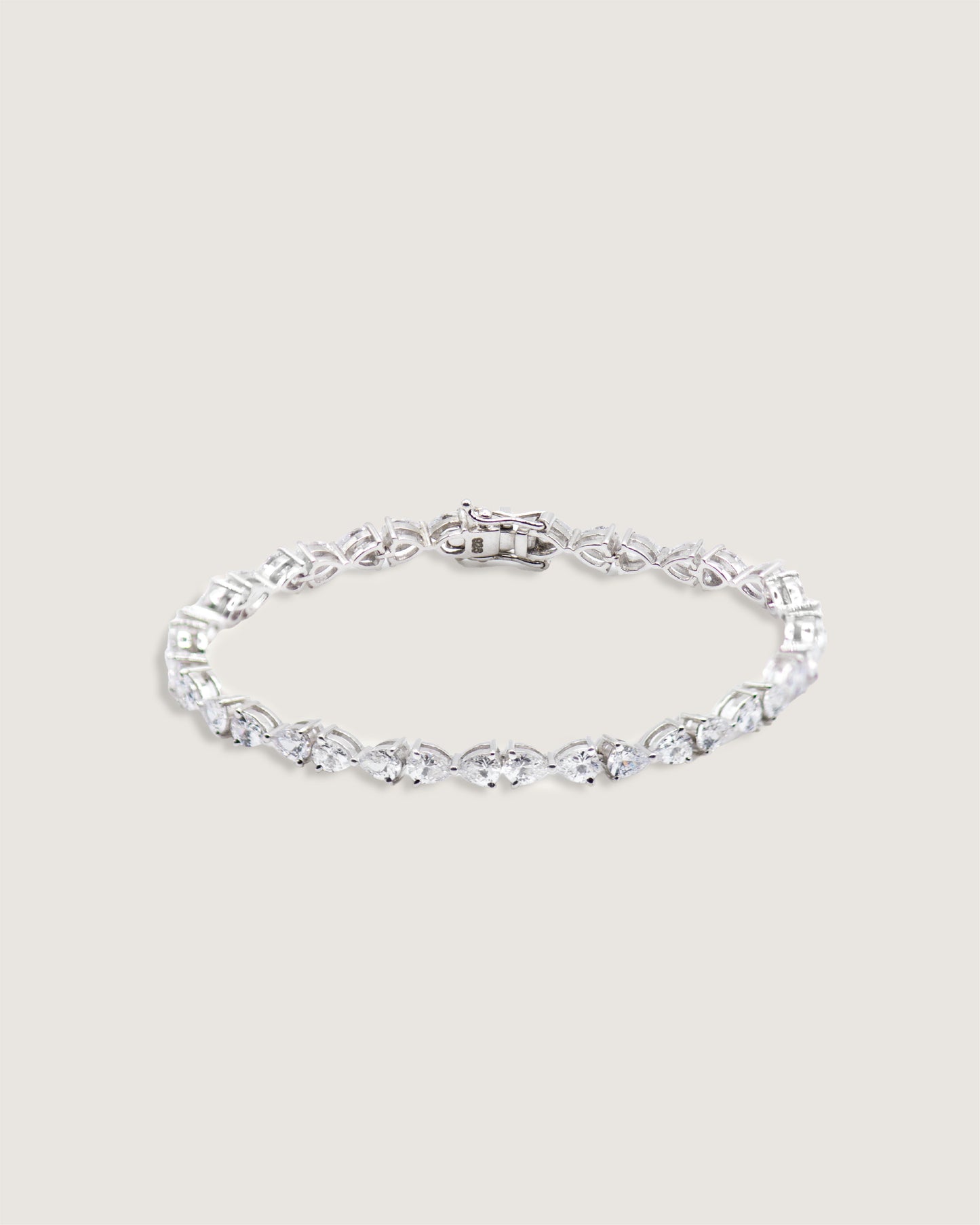 Dewdrop Inverted Pear Cut Tennis Bracelet