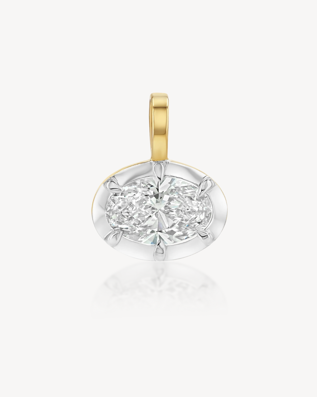 Helena East-West Oval Pendant