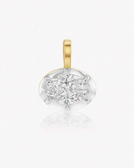 Helena East-West Oval Pendant