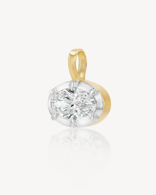 Helena East-West Oval Pendant