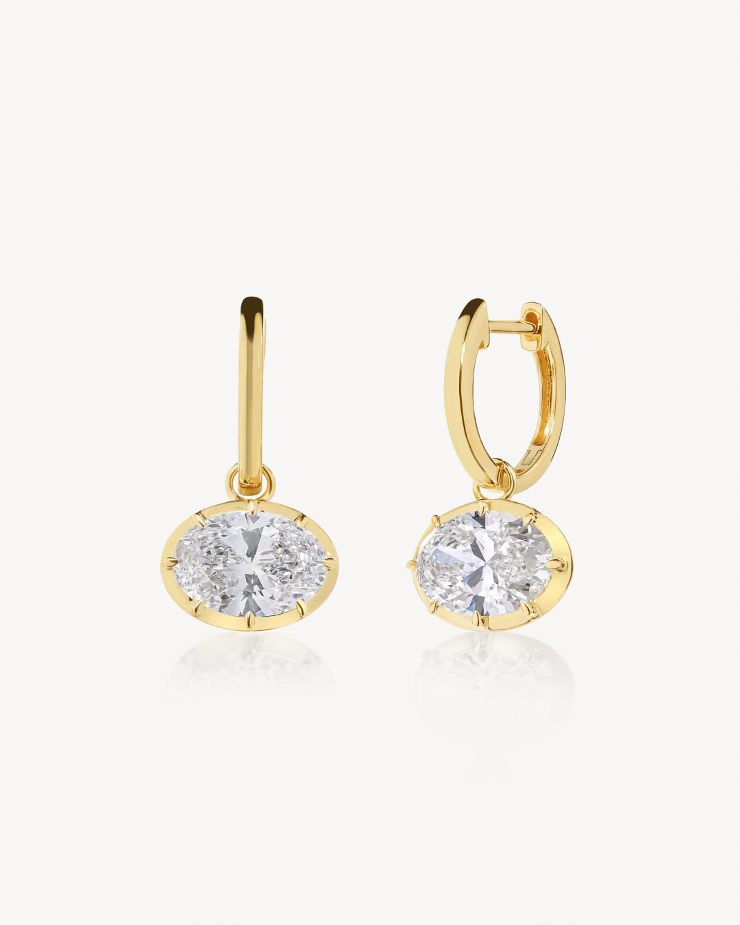 Helena Oval Drop Earrings