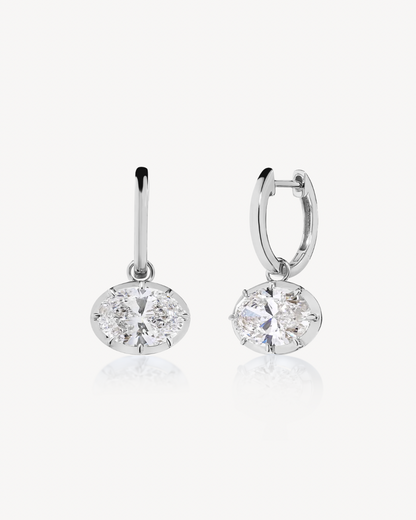Helena Oval Drop Earrings