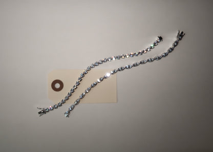 Dewdrop Pear Cut Tennis Bracelet